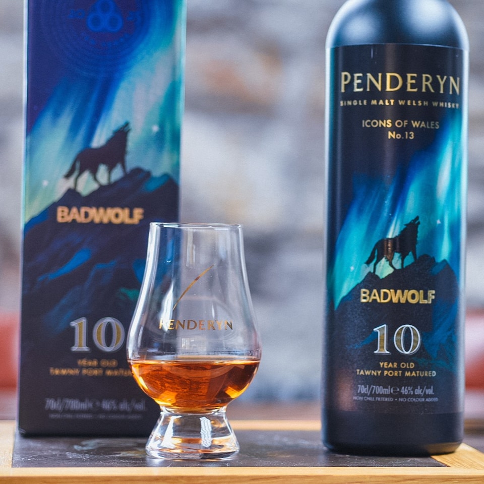 image 1 of Penderyn - Icons Of Wales No. 13 - Bad Wolf Single Malt Welsh 10 year old Whisky