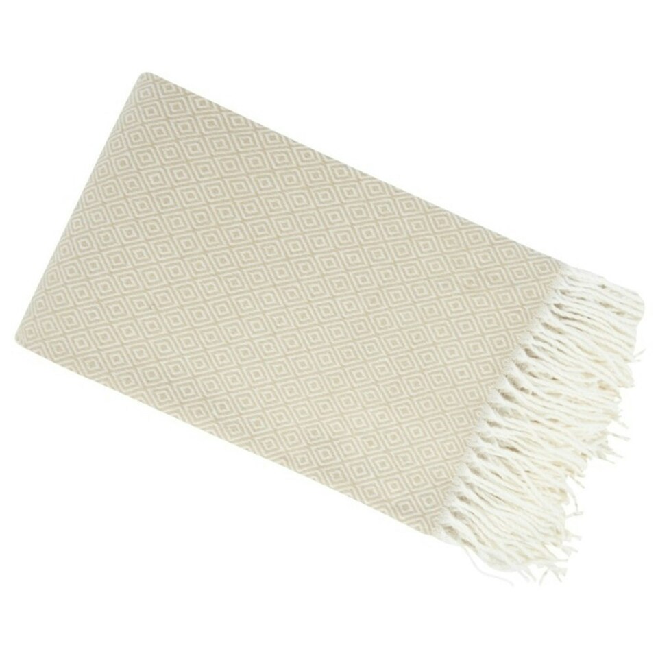 image 1 of Seasons Zinnia Summer Blanket - Beige - One Size
