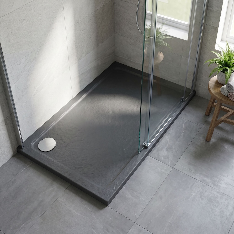 image 1 of Balterley Stone Tray 1600x800 - Slate