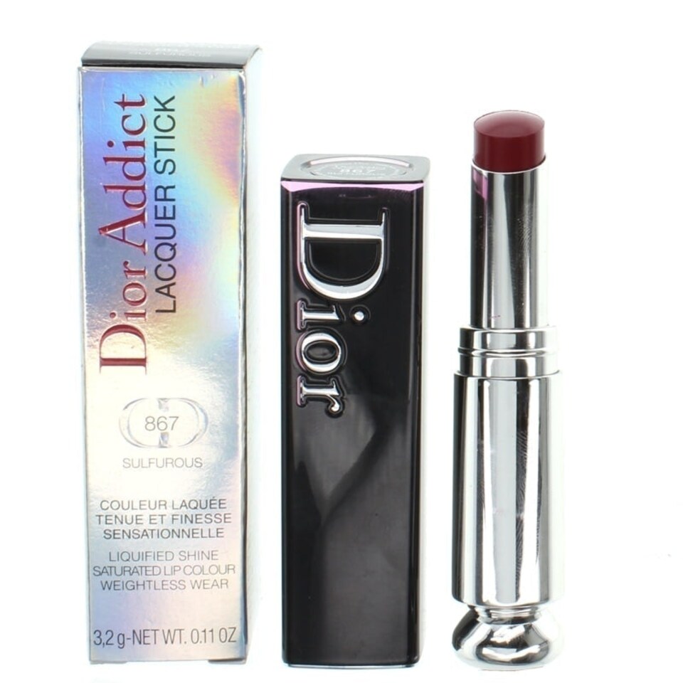 image 1 of Dior Addict Lacquer Red Lipstick 867 Sulfurous Pink
