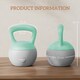 image 5 of SPORTNOW Kettlebell with Soft Body and Non-Slip Handle | Green | Grey and Green