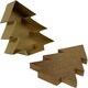 image 6 of Pack of 3 Assorted Sizes Christmas Tree Shaped Box with Gold Gliter Lid