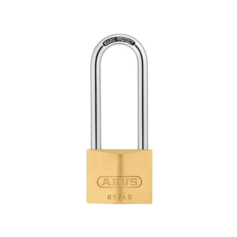 Abus Mechanical 65 Series Brass Padlock Multi Multi Colour 40mm Long Shackle 63mm 1