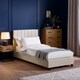 image 3 of Hazel Oatmeal Linen Upholstered Bed Frame -  Single (90cm)