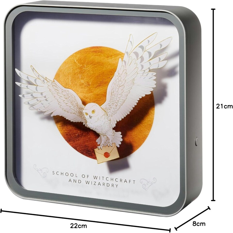 image 1 of Harry Potter Hedwig Perspex Desk Lamp White