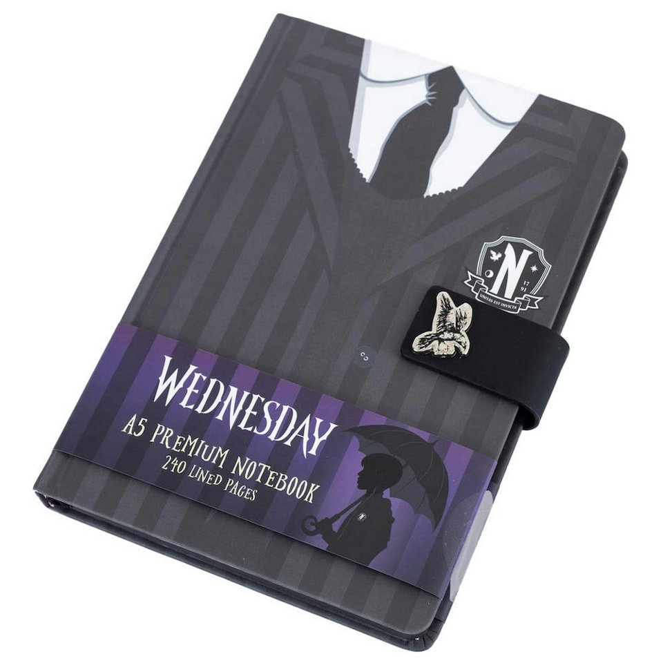 image 1 of Wednesday Premium Notebook - Black/White - One Size