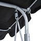 image 6 of Outsunny Metal Swing Chair Garden Hammock 3 Seater Patio Bench w/ Canopy, Black | Black | Black