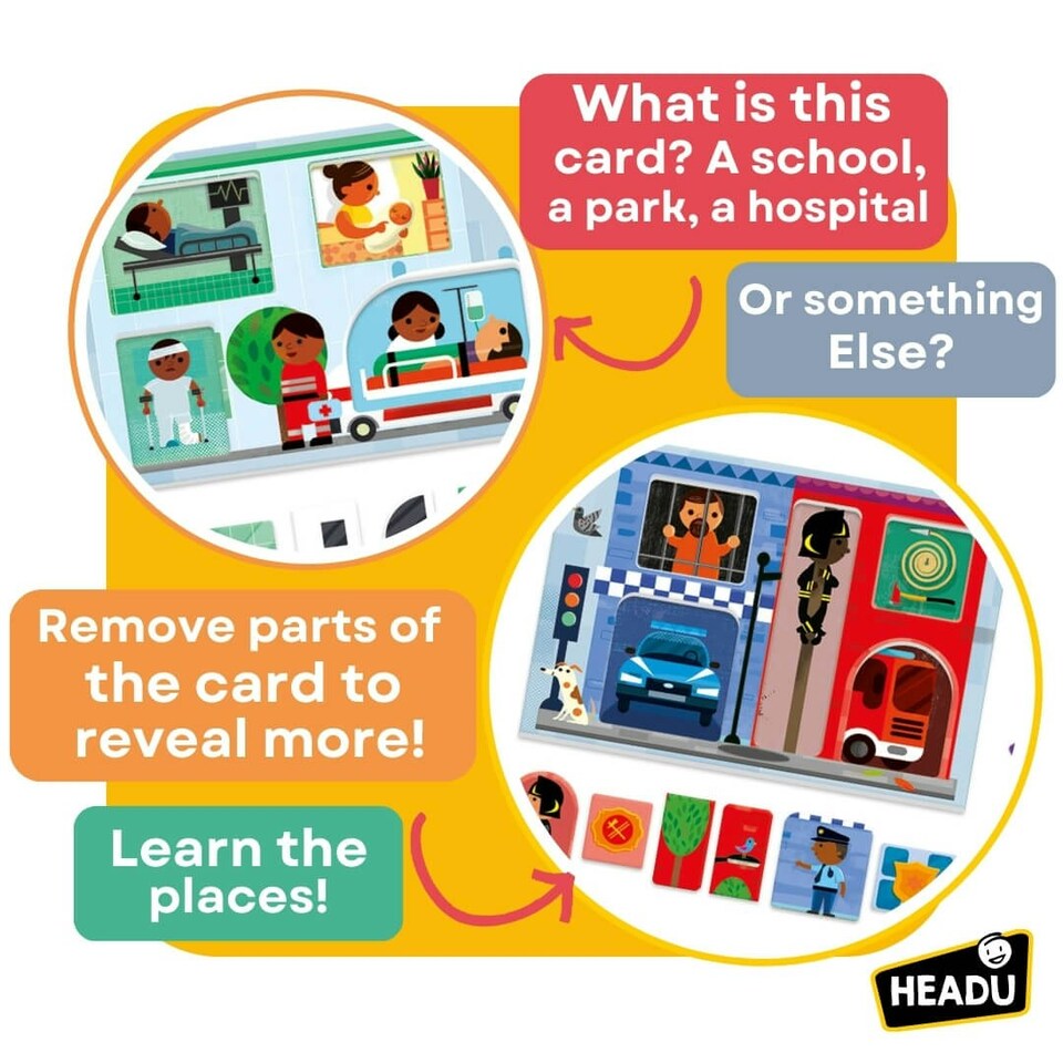 image 1 of Headu Baby Play Town Montessori
