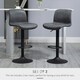 image 3 of HOMCOM Barstools Set of 2, Dining Stools with Backrest and Footrest