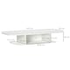 image 7 of HOMCOM Wall Mounted TV  Stand Entertainment Unit with Storage Shelf, White