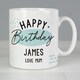 image 2 of Personalised Happy Birthday Mug White