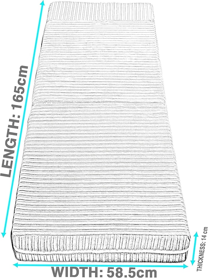 image 1 of Jumbo Cord Z Bed Fold Out Chair Sofa Lounger