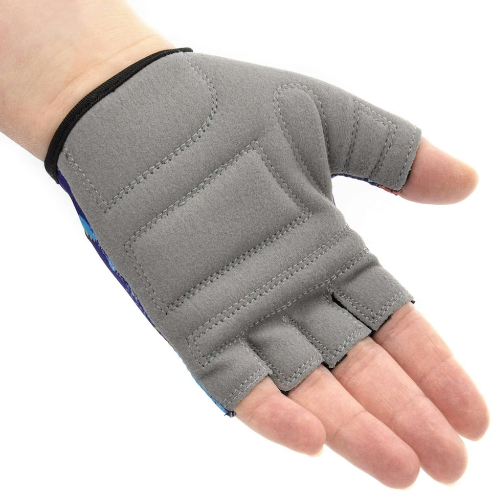 image 1 of Meteor Kids Bike Gloves – Breathable, Non-Slip, Padded for Comfort & Safety | Multi | Dino 2 | M