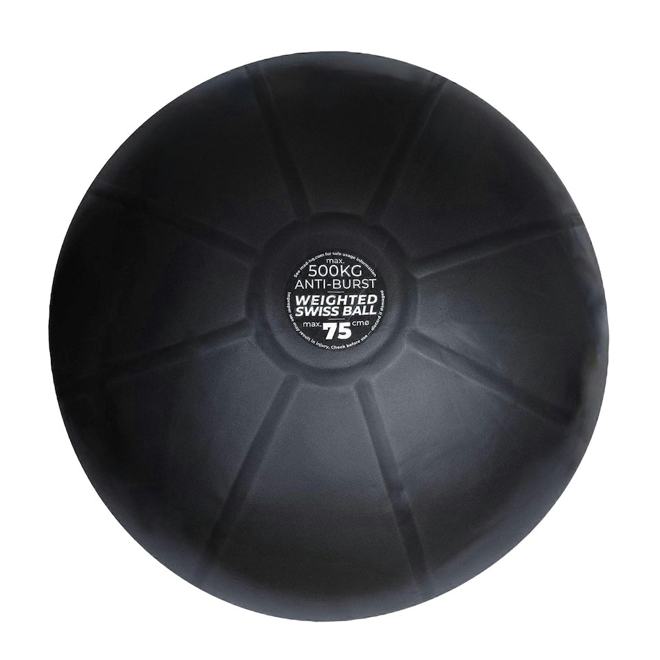 Fitness Mad Weighted Swiss Ball - Black - 55cm