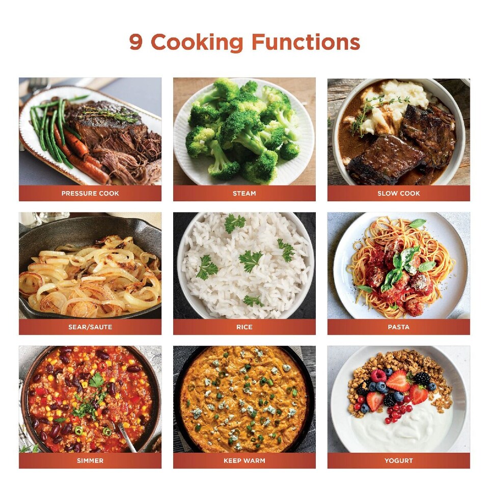 image 1 of Ninja HyperHeat Pressure and Rice Cooker with 9 Functions PC201UK