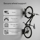 image 7 of MONVELO Bike Rack Hook-mounted Parking Rack Swivel Bike Wall Mount Bike Storage