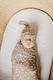 image 4 of Copper Pearl Knitted Swaddle Blanket Fawn