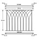 image 1 of Nova Decking Fence Panel - Solid Steel - FIts Gap of 1130 mm x 813 mm High - Electro Galvanised/Black Powder Coated Black