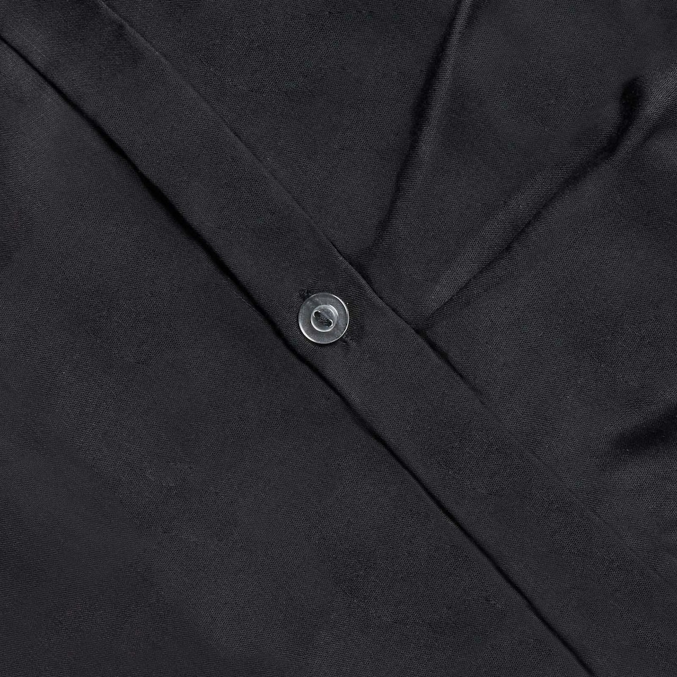 image 1 of OHS Pinch Pleat Diamond Pintuck Duvet Cover and Pillowcase Bedding Set, King - Black