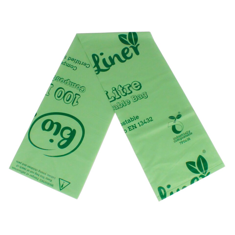 image 1 of BioLiner 100 Litre Heavy Duty Compostable Waste Sacks - 2 Rolls