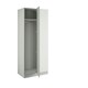 image 1 of Classic Square Panel Light Grey Blind Corner Wardrobe Grey