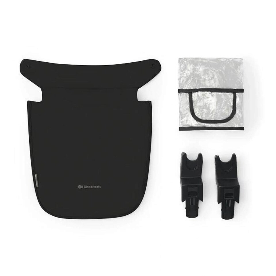 image 1 of Kinderkraft Travel System Newly 4In1 + Mink Pro Car Seat + Isofix Base | Black