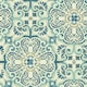 image 1 of NuWallpaper NUS2235 Florentine Tile Peel & Stick Wallpaper, Blue Multi