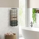 image 6 of HOMCOM Metal Towel Rack Wall Mounted, 3 Bar Towel Rail for Bathroom, Black