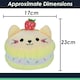 image 2 of Macaroon Cat Soft Toy Cute Plushie Huggable Cuddly Stuffed Toy 23cm Yellow