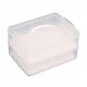 image 4 of 2 Tier Cupcake Cake Holder Portable Storage Carrier | Clear