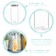 image 2 of Argon Tableware Glass Storage Jars with Metal Lids - 1.5 Litre - Silver - Pack of 3