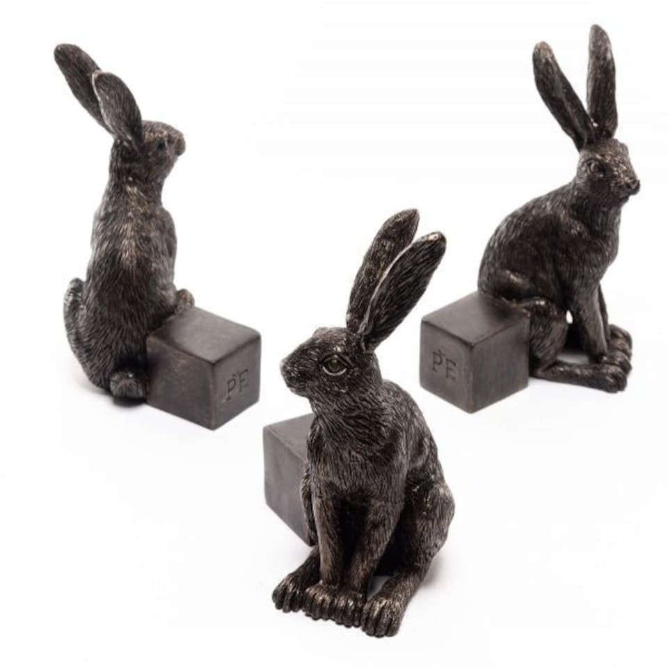 image 1 of Vigilant Hare Plant Pot Feet - Set of 3 | Grey