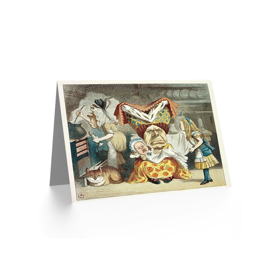 image 1 of Alice in Wonderland Tenniel Queen Art Card