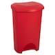 image 1 of 2 x 50L Commercial Medical Utility Red Coloured Recycling Waste Bins With Foot Pedal Red
