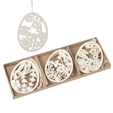 Heaven Sends floral paper hanging Easter egg decorations, set
