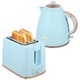 image 1 of HOMCOM Kettle and Toaster Set 1.7L Kettle & 2 Slice Toaster Set, Light Blue