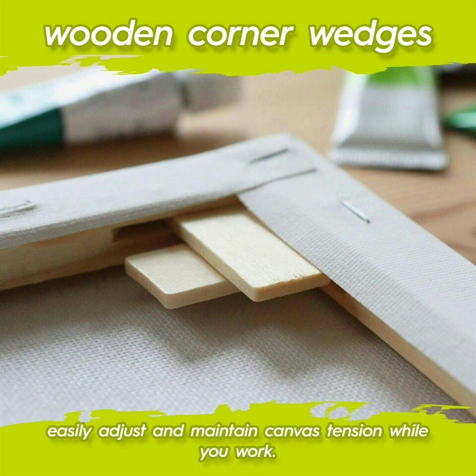 image 1 of Fax Potato Stretched Canvas with Wooden Wedges - 10" x 12" - Pack of 5