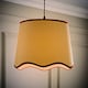 image 3 of ValueLights Dutton Natural Rust Trim Scallop Large Ceiling Lamp Shade | Orange