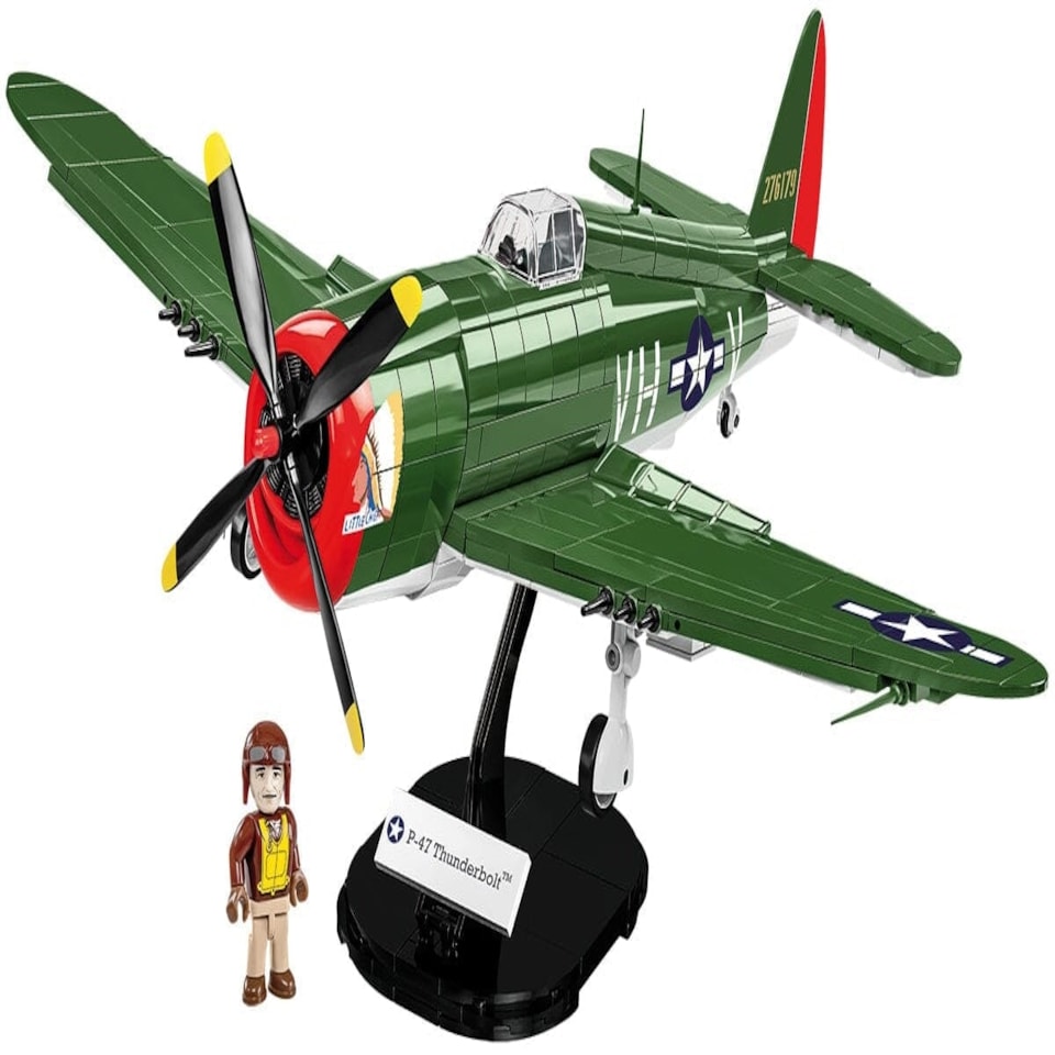 image 1 of Thunderbolt P-47 brick plane model - COBI 5737 - 475 bricks