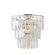 image 1 of ValueLights Kelsks 3 Tier Ceiling Light Shade Acrylic Droplet | Chrome