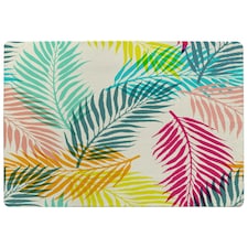 Multi Coloured Tropical Leaves (Rug) Multi | Medium: 80x150cm