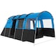 image 1 of Outsunny 8-Person Camping Tent Tunnel Design with 4 Large Windows Blue | Blue