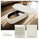 image 3 of Bench Altu - with velvet or boucle cover, padded, hallway storage White | Boucle Cream