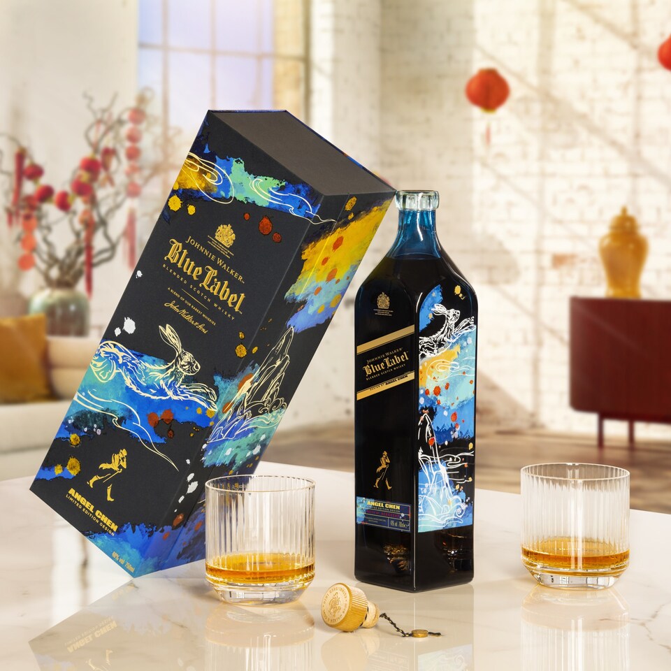 image 1 of Johnnie Walker - Blue Label 2023 Lunar New Year - Year Of The Rabbit Blended Scotch Whisky