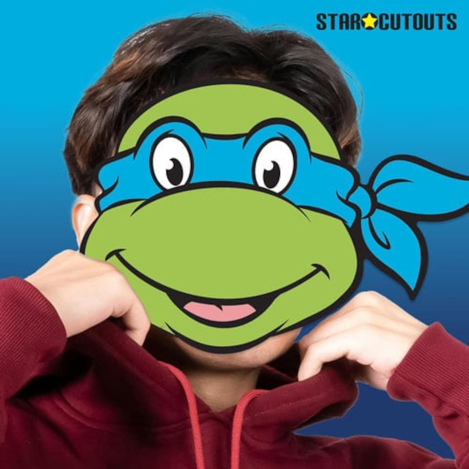 image 1 of Leonardo Teenage Mutant Ninja Turtles Cardboard Face Mask