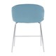 image 2 of Tamzin Blue Velvet Chrome Finish Bar Chair Blue
