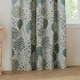image 3 of Wylder Ophelia Jacquard Floral Room Darkening Pencil Pleat Curtains | Green