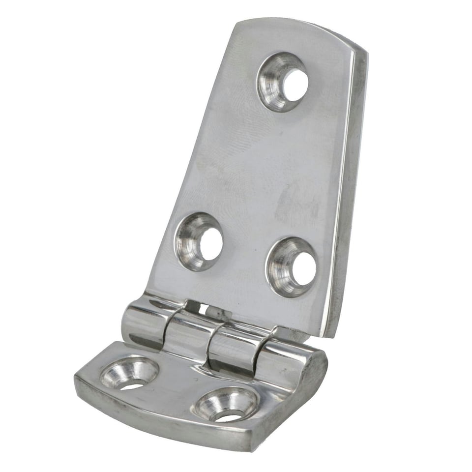 image 1 of Polished Door Hinge 8 Pack Stainless Steel 76mm x 38mm 316 Marine Cabin Hatch Silver