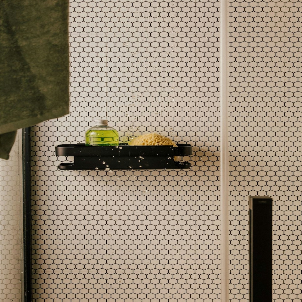 image 1 of Cosmic Shower Soap Dish Handy w/ Durable Stainless Steel for Bathroom,Light Grey