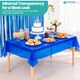 image 7 of Disposable Plastic Table Cover, Table Liner - 54" x 72"